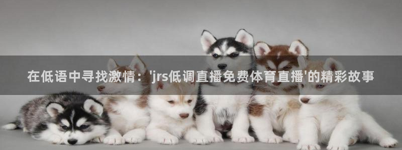 在低语中寻找激情：\'jrs低调直播免费体育直播\'的精彩故事